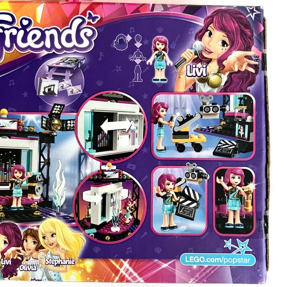 NEW Lego Friends Pop Star TV Studio with Livi Set 41117 Sealed in Box 194 Pieces - Picture 11 of 16